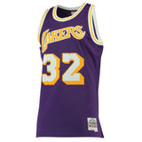 Magic Johnson #32 Los Angeles Lakers 1984-85 Hardwood Classics Mens Swingman Jersey