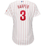 Bryce Harper #3 Philadelphia Phillies Women's White Home Cool Base Replica