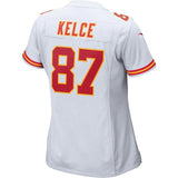 Travis Kelce #87 Kansas City Chiefs Women's White Player Game Jersey