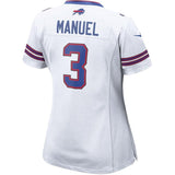 EJ Manuel #3 Buffalo Bills Women's White/Royal Game Jersey