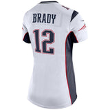Tom Brady #12 New England Patriots Women's White Super Bowl LIII Bound Game Jersey