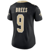 Drew Brees #9 New Orleans Saints Women's Black Vapor Untouchable Limited Player Jersey