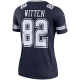 Jason Witten #82 Dallas Cowboys Women's Navy Legend Jersey