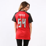 Lavonte David #54 Tampa Bay Buccaneers Women's Red Game Jersey