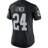 Marshawn #24 Lynch Oakland Raiders Women's Black Vapor Untouchable Limited Jersey