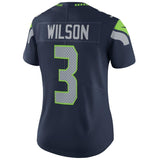 Russell Wilson #3 Seattle Seahawks Women's College Navy Vapor Untouchable