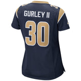 Todd Gurley II #30 Los Angeles Rams Women's Navy Super Bowl LIII Bound Game Jersey