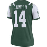 Sam Darnold #14 New York Jets Women's Green Legend Jersey