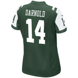 Sam Darnold #14 New York Jets Women's Green Game Jersey