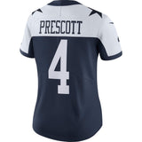 Dak Prescott #4 Dallas Cowboys Women's Navy Alternate Vapor Untouchable