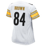 Antonio Brown #84 Pittsburgh Steelers Women's White Game Jersey