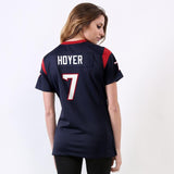 Brian Hoyer #7 Houston Texans Women's Navy Game Jersey