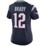 Tom Brady #12 New England Patriots Women's Navy Vapor Untouchable Limited Player Jersey