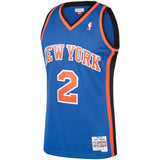 Larry Johnson #2 New York Knicks Blue 1991-92 Hardwood Classics Mens Swingman Jersey