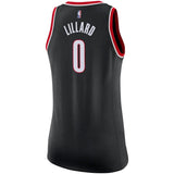 Damian Lillard #0 Portland Trail Blazers Women's Black Swingman Jersey - Icon Edition