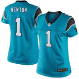 Cam Newton #1 Carolina Panthers Women's Blue Limited Jersey