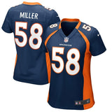 Von Miller #58 Denver Broncos Women's Navy Blue Game Jersey