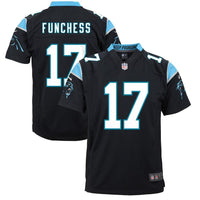 Devin Funchess #17 Carolina Panthers Youth Black Game Jersey