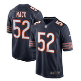 Khalil Mack #52 Chicago Bears Youth Navy Game Jersey