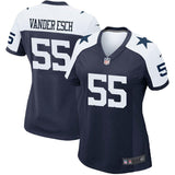 Leighton Vander #55 Esch Dallas Cowboys Women's Navy Alternate Game Jersey