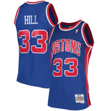 Grant Hill #33 Detroit Pistons 1995-96 Hardwood Classics Mens Swingman Jersey