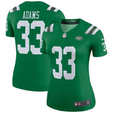 Jamal Adams #33 New York Jets Women's Green Color Rush Legend Jersey