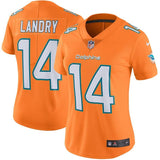 Jarvis Landry #14 Miami Dolphins Women's Orange Color Rush Limited Jersey