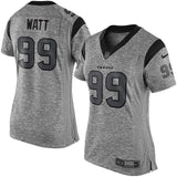 J.J. Watt #99 Houston Texans Women's Gray Gridiron Gray Limited Jersey