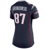 Rob Gronkowski #87 New England Patriots Women's Navy Super Bowl LIII Bound Game Jersey