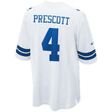 Dak Prescott #4 Dallas Cowboys Youth Navy/White Game Jersey