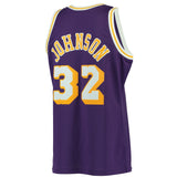 Magic Johnson #32 Los Angeles Lakers 1984-85 Hardwood Classics Mens Swingman Jersey