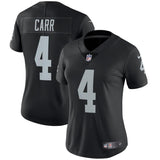 Derek Carr #4 Oakland Raiders Women's Black Vapor Untouchable Limited Player Jersey