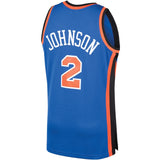 Larry Johnson #2 New York Knicks Blue 1991-92 Hardwood Classics Mens Swingman Jersey