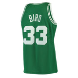 Larry Bird #33 Boston Celtics Kelly 1985-86 Hardwood Classics Mens Swingman Jersey