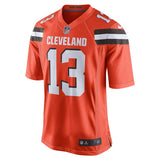Odell Beckham Jr #13  Cleveland Browns Brown Game Jersey Hot 2019