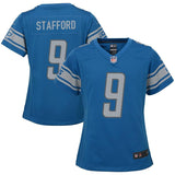 Matthew Stafford #9 Detroit Lions Girls Youth Blue Game Jersey
