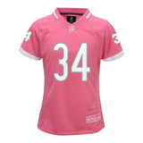 Walter Payton #34 Chicago Bears Girls Youth Pink Fashion Bubble Gum Jersey