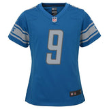 Matthew Stafford #9 Detroit Lions Girls Youth Blue Game Jersey