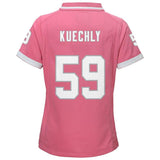 Kuechly Carolina #59 Panthers Girls Youth Pink Bubble Gum Jersey