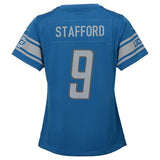 Matthew Stafford #9 Detroit Lions Girls Youth Blue Game Jersey