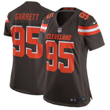 Myles Garrett #95 Cleveland Browns Women's Brown Game Jersey
