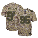 Kyle Williams #95 Buffalo Bills Youth Camo Salute to Service Game Jersey