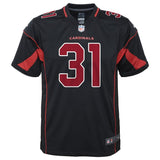 David Johnson #31 Arizona Cardinals Youth Black Color Rush Game Jersey
