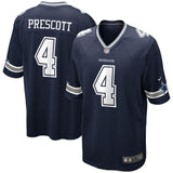 Dak Prescott #4 Dallas Cowboys Youth Navy/White Game Jersey