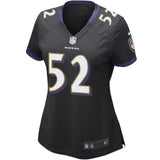 Ray Lewis #52 Baltimore Ravens Women's Black Game Jersey