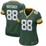 Ty Montgomery #88 Green Bay Packers Women's Green Game Jersey