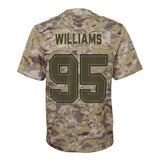 Kyle Williams #95 Buffalo Bills Youth Camo Salute to Service Game Jersey
