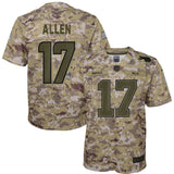 Josh Allen #17 Buffalo Bills Youth Camo Salute to Service Game Jersey