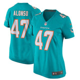 Kiko Alonso #47 Miami Dolphins Women's Aqua/White New 2018 Game Jersey