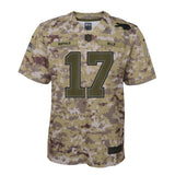 Josh Allen #17 Buffalo Bills Youth Camo Salute to Service Game Jersey